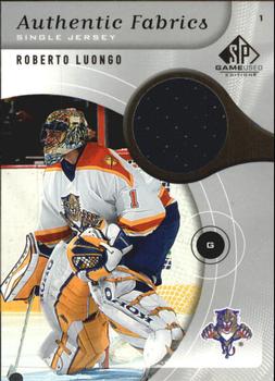 2005-06 SP Game Used - Authentic Fabrics #AF-RL Roberto Luongo Front