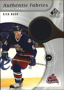 2005-06 SP Game Used - Authentic Fabrics #AF-RN Rick Nash Front