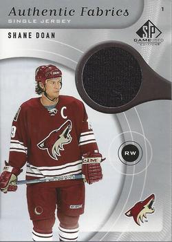 2005-06 SP Game Used - Authentic Fabrics #AF-SD Shane Doan Front