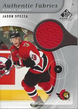 2005-06 SP Game Used - Authentic Fabrics #AF-SP Jason Spezza Front