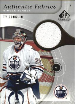 2005-06 SP Game Used - Authentic Fabrics #AF-TC Ty Conklin Front