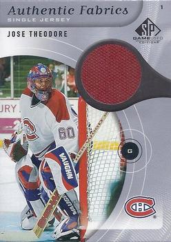 2005-06 SP Game Used - Authentic Fabrics #AF-TH Jose Theodore Front