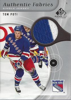 2005-06 SP Game Used - Authentic Fabrics #AF-TP Tom Poti Front