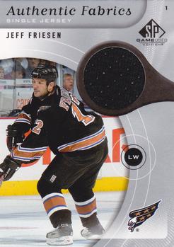 2005-06 SP Game Used - Authentic Fabrics #AF-JF Jeff Friesen Front