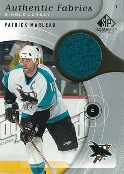 2005-06 SP Game Used - Authentic Fabrics #AF-PM Patrick Marleau Front