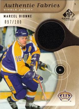 2005-06 SP Game Used - Authentic Fabrics Gold #AF-MD Marcel Dionne Front