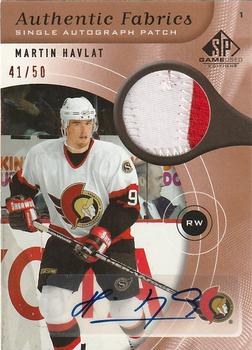 2005-06 SP Game Used - Authentic Patches Autographs #AAP-HV Martin Havlat Front