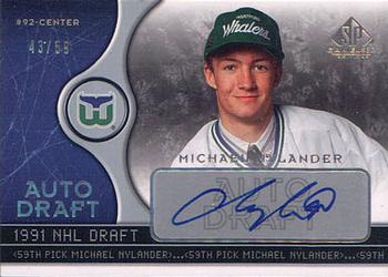 2005-06 SP Game Used - Auto Draft #AD-NY Michael Nylander Front