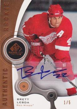 2005-06 SP Game Used - Autographs #105 Brett Lebda Front