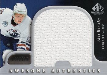2005-06 SP Game Used - Awesome Authentics #AA-AH Ales Hemsky Front