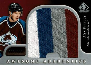 2005-06 SP Game Used - Awesome Authentics #AA-AT Alex Tanguay Front
