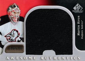 2005-06 SP Game Used - Awesome Authentics #AA-BI Martin Biron Front