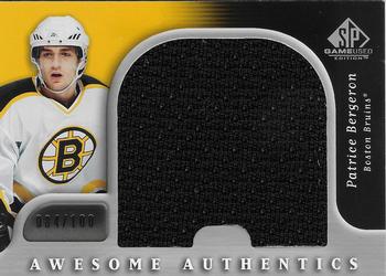 2005-06 SP Game Used - Awesome Authentics #AA-PB Patrice Bergeron Front