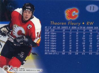 1996-97 Flair #11 Theoren Fleury Back