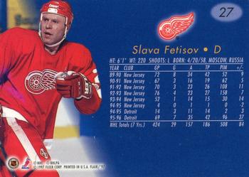 1996-97 Flair #27 Slava Fetisov Back