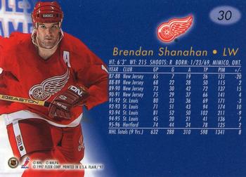 1996-97 Flair #30 Brendan Shanahan Back