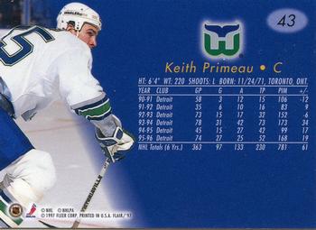 1996-97 Flair #43 Keith Primeau Back