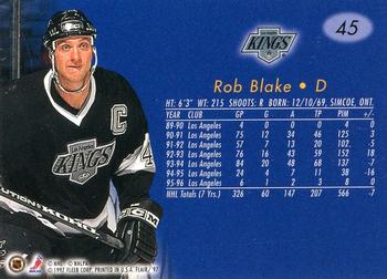 1996-97 Flair #45 Rob Blake Back
