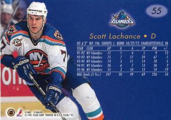 1996-97 Flair #55 Scott Lachance Back