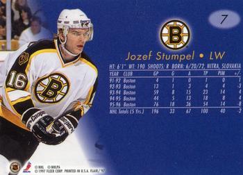 1996-97 Flair #7 Jozef Stumpel Back