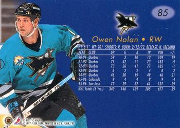 1996-97 Flair #85 Owen Nolan Back