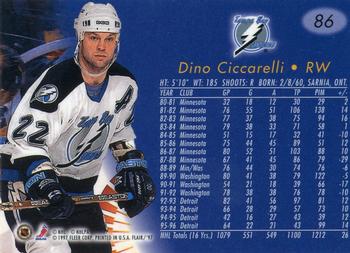 1996-97 Flair #86 Dino Ciccarelli Back