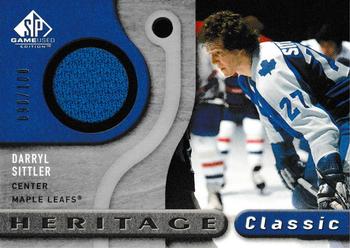2005-06 SP Game Used - Heritage Classic Jersey #HC-DS Darryl Sittler Front