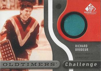 2005-06 SP Game Used - Oldtimer's Challenge Patches #OCP-RB Richard Brodeur Front