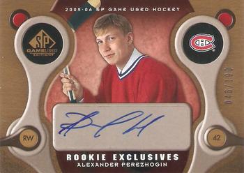 2005-06 SP Game Used - Rookie Exclusives #RE-AP Alexander Perezhogin Front