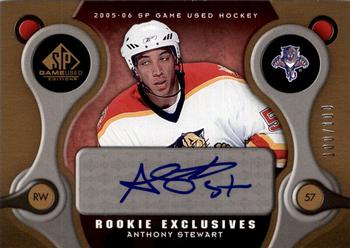 2005-06 SP Game Used - Rookie Exclusives #RE-ST Anthony Stewart Front