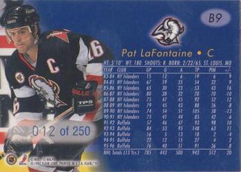 1996-97 Flair - Blue Ice Collection #B9 Pat LaFontaine Back