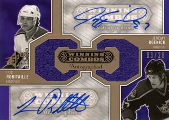 2005-06 SPx - Winning Combos Autographs #AWC-LA Luc Robitaille / Jeremy Roenick Front