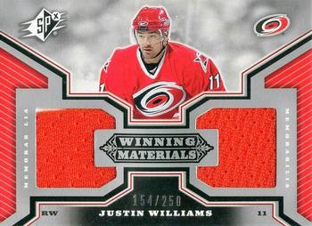 2005-06 SPx - Winning Materials #WM-JW Justin Williams Front