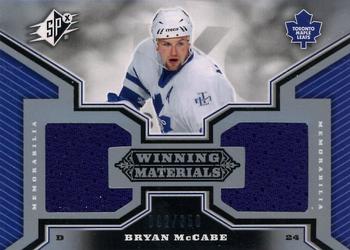 2005-06 SPx - Winning Materials #WM-MC Bryan McCabe Front