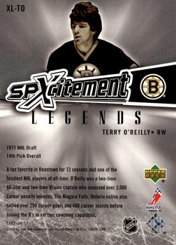 2005-06 SPx - Xcitement Legends #XL-TO Terry O'Reilly Back