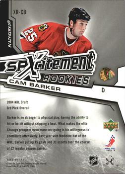 2005-06 SPx - Xcitement Rookies #XR-CB Cam Barker Back