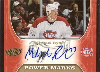 2005-06 Upper Deck Power Play - Power Marks #PM-RY Michael Ryder Front