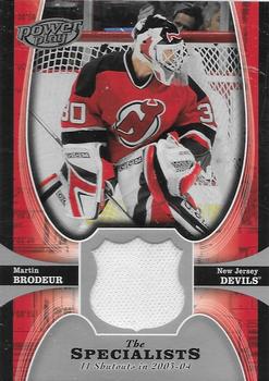 2005-06 Upper Deck Power Play - Specialists #TS-MB Martin Brodeur Front
