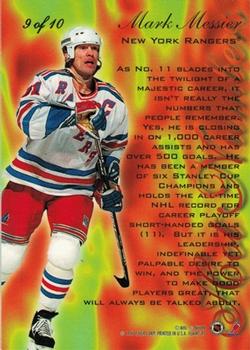 1996-97 Flair - Hot Numbers #9 Mark Messier Back