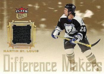 2005-06 Ultra - Difference Makers Jerseys #DMJ-SL Martin St. Louis Front