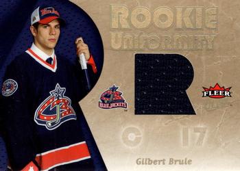 2005-06 Ultra - Rookie Uniformity Jerseys #RU-GB Gilbert Brule Front