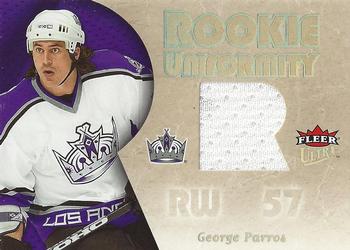 2005-06 Ultra - Rookie Uniformity Jerseys #RU-GP George Parros Front