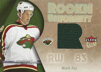 2005-06 Ultra - Rookie Uniformity Jerseys #RU-MF Matt Foy Front
