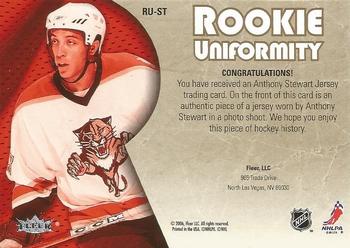 2005-06 Ultra - Rookie Uniformity Jerseys #RU-ST Anthony Stewart Back