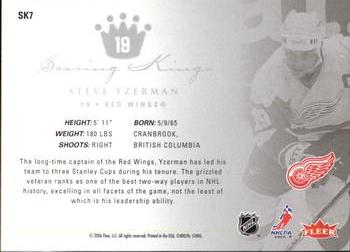 2005-06 Ultra - Scoring Kings #SK7 Steve Yzerman Back