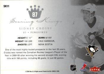 2005-06 Ultra - Scoring Kings #SK11 Sidney Crosby Back