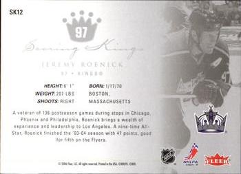2005-06 Ultra - Scoring Kings #SK12 Jeremy Roenick Back