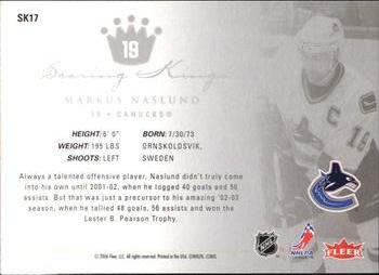 2005-06 Ultra - Scoring Kings #SK17 Markus Naslund Back