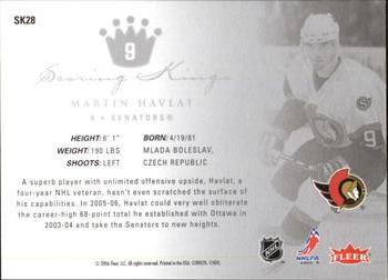 2005-06 Ultra - Scoring Kings #SK28 Martin Havlat Back