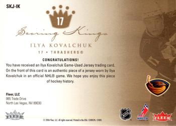 2005-06 Ultra - Scoring Kings Jerseys #SKJ-IK Ilya Kovalchuk Back